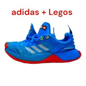 Big Girls adidas Sport X Classic LEGO Prime Blue Athletic Shoes